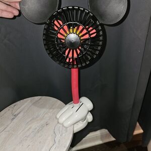 Mickey Mouse Fan with Red and Black Design